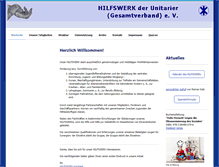 Tablet Screenshot of hilfswerk-ev.de